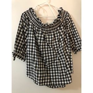 kate spade off the shoulder top